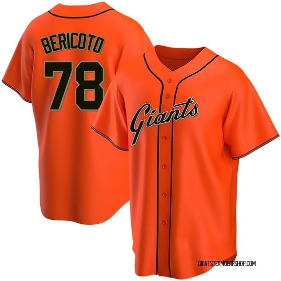 Youth San Francisco Giants Victor Bericoto Orange Alternate Jersey - Replica