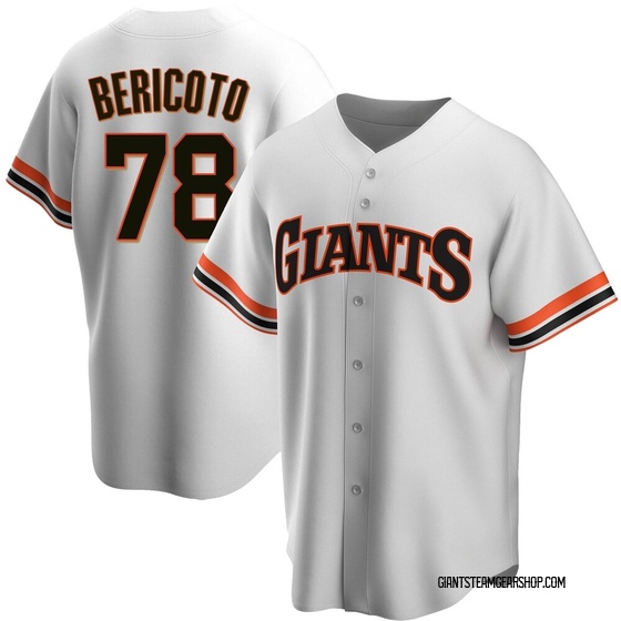 Youth San Francisco Giants Victor Bericoto White Home Cooperstown Collection Jersey - Replica